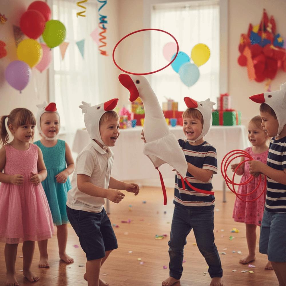 Funny Style Plush Animal Headwear Cute Shape Animal Hood Hat Goose Costume Hat  Halloween Event