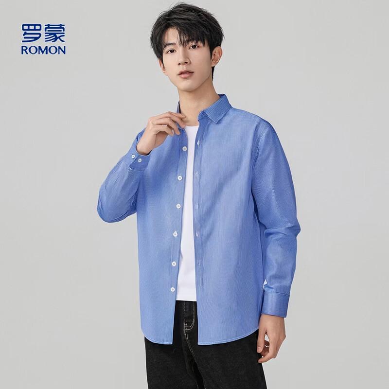 Romon Men s Long Sleeve Casual Shirt 41