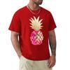 Aloha pineapple Hot Pink TShirt new edition quickdrying summer top Mens tshirt