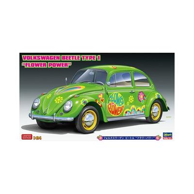 Hasegawa Volkswagen Boble Flower Power Plastmodell 20488 1/24 (Bil)