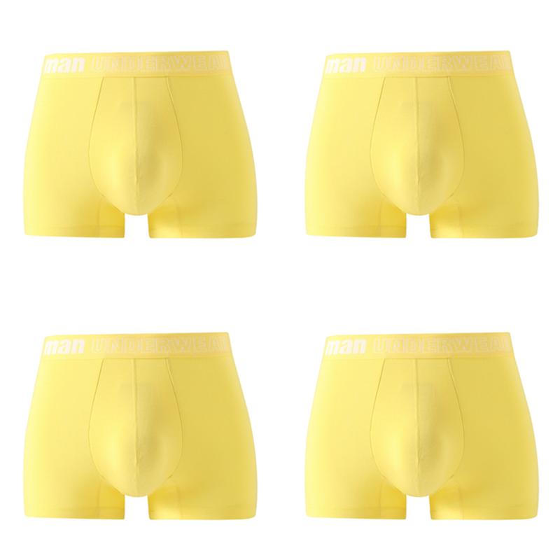 4 Pieces Men Underwear Colorful Boxers Briefs Shorts Boy Undies Big Panties M L XL 2XL 3XL 4XL 5XL 6XL 7XL
