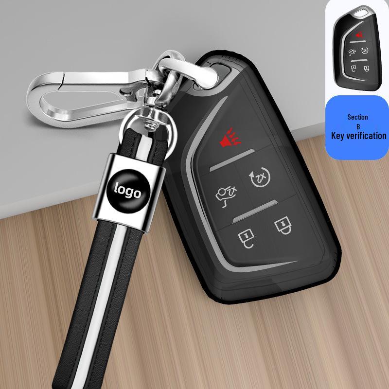 Cadillac Key Cover for XT5, XT4, XT6, CT5, CT6, CT4, XTS, ATSL - Transparent Shell
