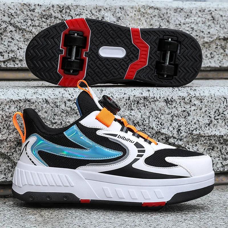 

Speed Roller Skate Shoes for Kids Boys Girls Children s Balance Training shoe Sneakers with Detachable Wheels Shoe Roller Skates 40