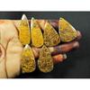 30-35 MM Mariam Jasper Pear Matched Earring Pair Loose Gemstone 4 Pair Lot SY-259