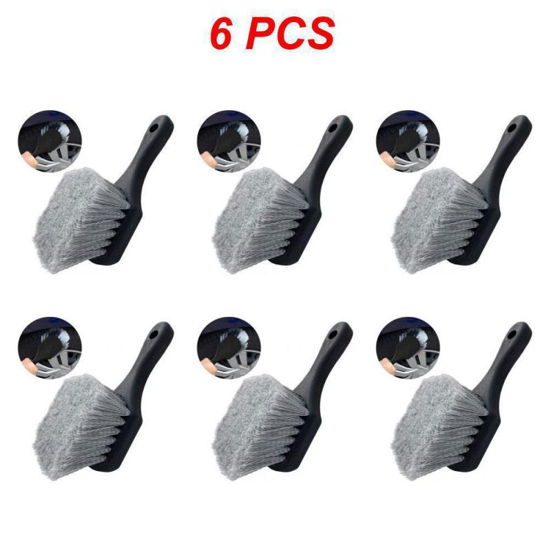 1~8PCS Auto Tire Rim Brush Dust Removal Wheel Hub Cleaning Brushes Car Wheels Detailing Cleaner Tire Auto Washing Tool