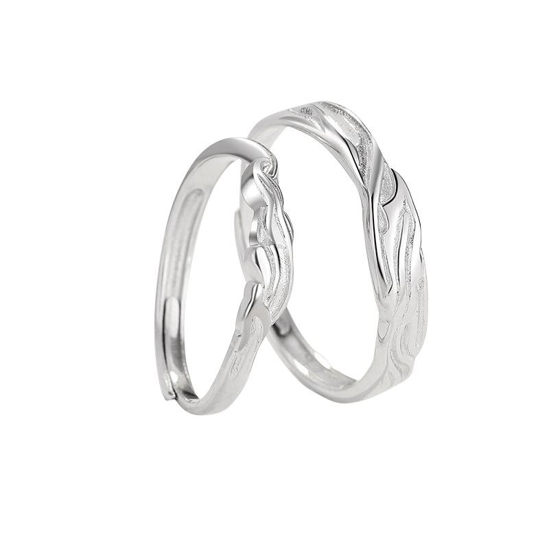 Intense Love Ring Niche Design Fashion Couple Ring Wedding Valentine's Day Gift for Male and Female Friends