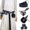 1 Set Medieval Renaissance Costume Set Belt Potion Bottle Mug Holder Skirt Hikes Halloween Renaissance Accessories