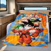 1PC Son Goku  Print Flannel Blanket, High quality All Seasons, Home Decor, Warmth and Comfort, Perfect for Christmas Gifts