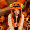 Halloween Novelty Plush Hat with -Activated Moving Ears for Costume Parties
