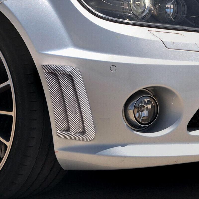 For Benz W204 S204 C63 AMG 2007 2008 2009 2010 Car Front Bumper Splitter Side Air Vent Outlet Covers ABS Accessories