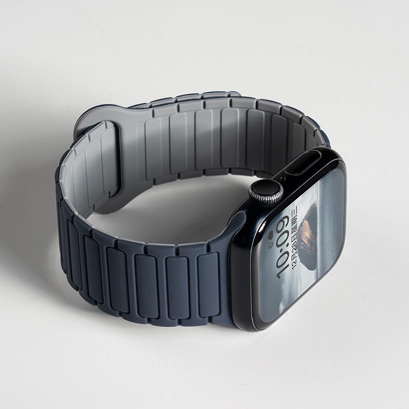 Jingyi Silicone Strap for Apple Watch S7/S8/S9/S11 and iWatch10 with Magnetic Closure
