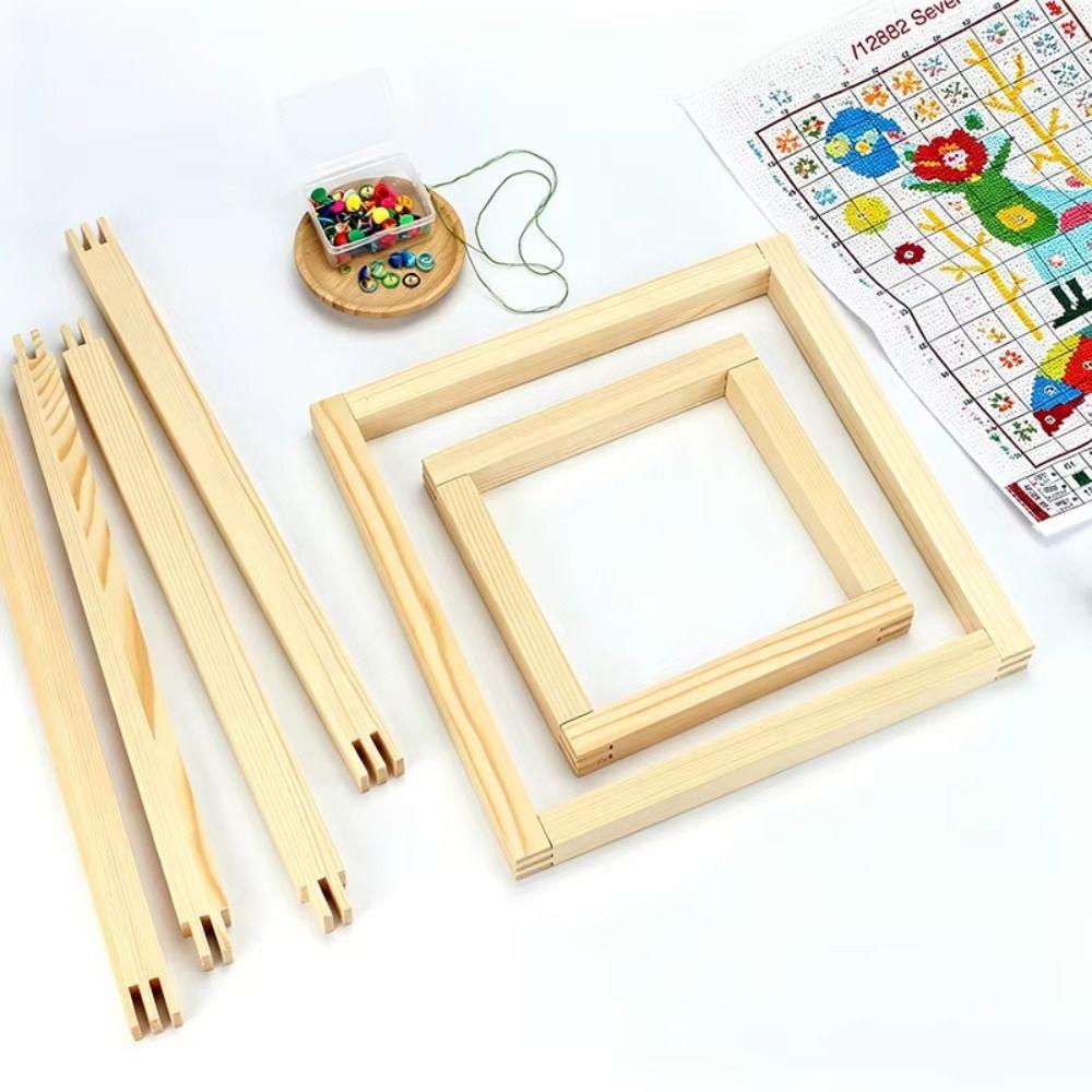 4/8/12Pcs Reusable Canvas Stretcher Bars Durable Wooden Frame Needlepoint Stretcher Bars DIY Craft