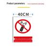Aluminum Wireless Communication Prohibited Sign