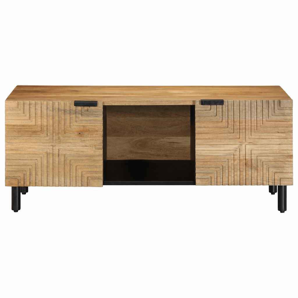  Coffee Table Brown 100x54x40 Cm Solid Mango Wood