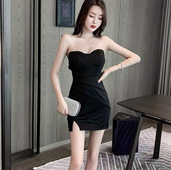 ISLAYCAOLILA CN6 Mylene Dress Size Perfect for or Party Features a sleeveless gathered and a matching Women's (Wine Red, L) - Cabaret, Mini, Club,