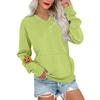 Women's Casual Fashion Halloween Print V-Neck Long-Sleeve Sweatshirt Lightweight Pullover Hoodie With Pockets