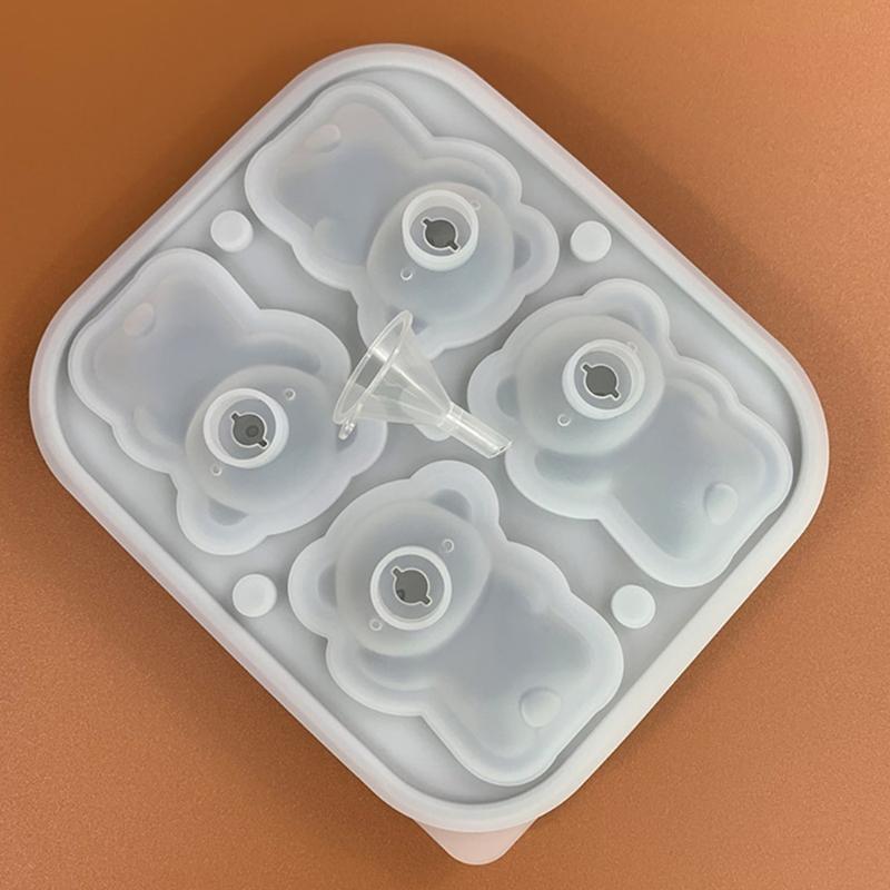 Silicone Bear Mold for Valentines Day Cake Chocolate Mousse Candy Baking Mould High Temperatures Resistant Dessert Molds