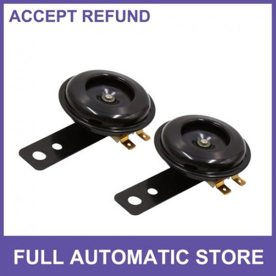 

2pcs Universal Motorcycle Electric Horns Loudspeaker 6V 85db Round Loud Horn