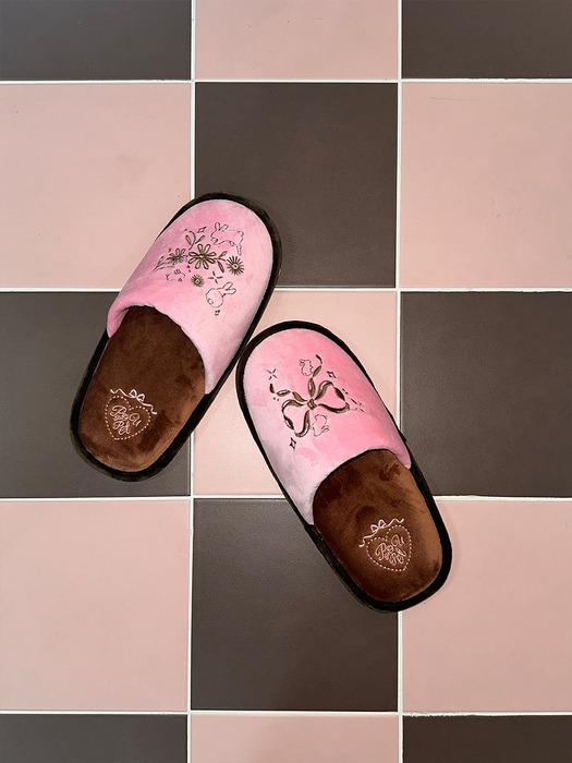 pouppet Cutie Bunny Room Shoes (Pink) pink
