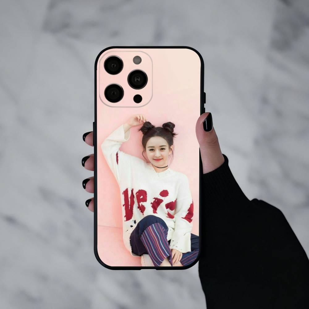 Oriental-Beauty Actress Zhao Liying Phone Case For iPhone 17pro, 16,15,14,13,12,11 X XR Plus,Others Soft Black Cover