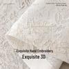 French Lace Embroidery Light-Permeable Privacy Curtains for Balcony, Bedroom, and Living Room