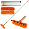 Extended Window Cleaning Tool Glass Cleaner Mop with Silicone Scraper Window Cleaning Brush Household Cleaning Tools