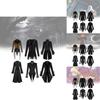 Charming Dark Fantasy Long Trench Coat For All Genders In Black And Brown Color Choices