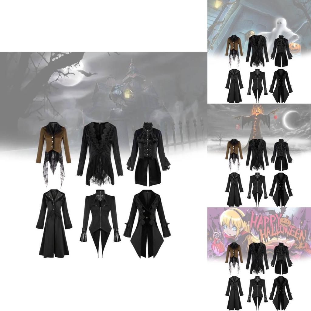 Charming Dark Fantasy Long Trench Coat For All Genders In Black And Brown Color Choices