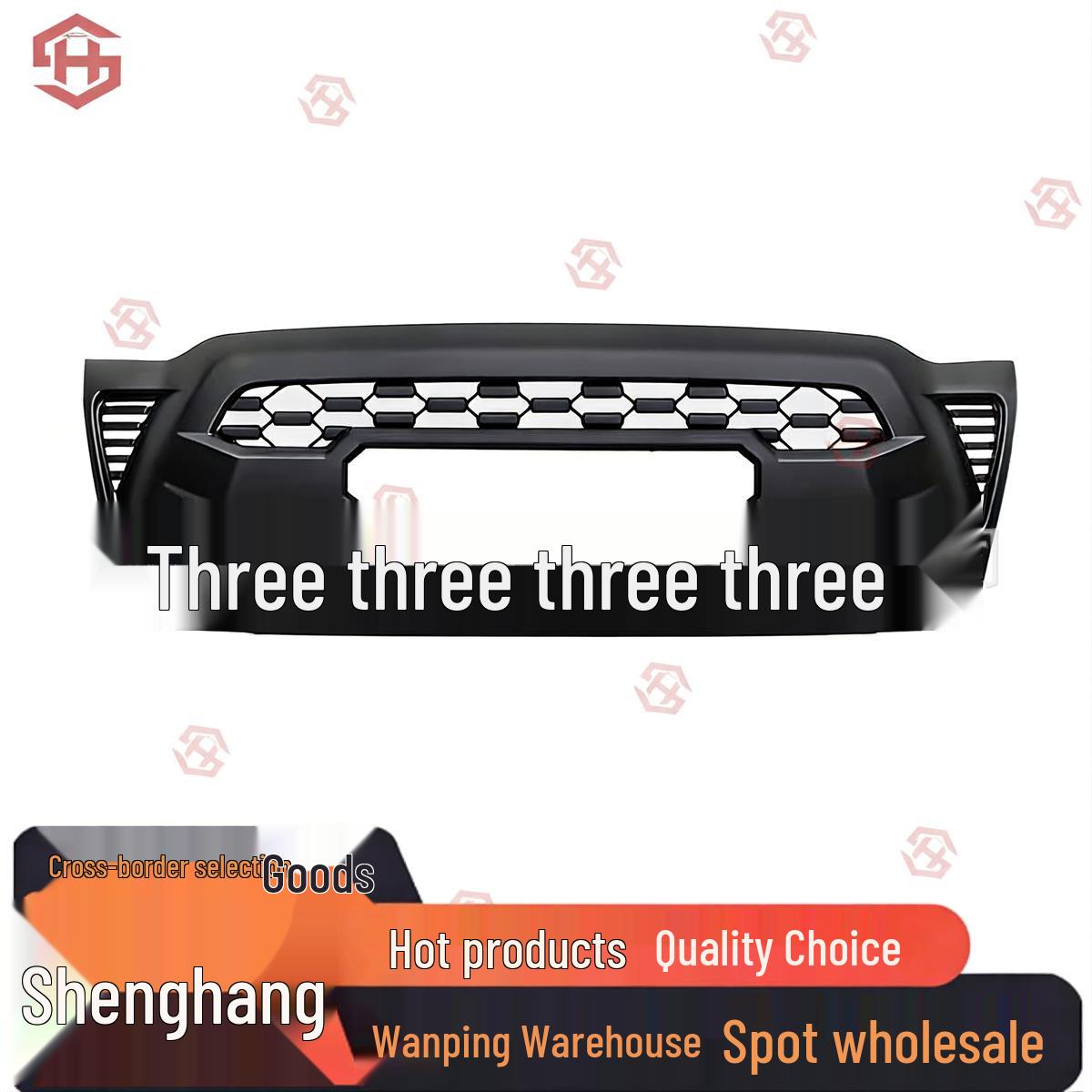 

Fits 2005-2011 Toyota Tacoma Front Grille with Lights