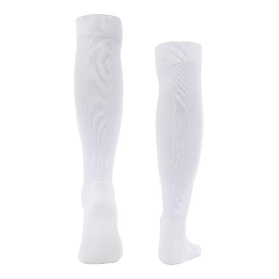 1 Pair Sports Socks Knee High Stretchy Moisture Wicking Terry Non-slip Foot Protection Thickened Men Women Football Fencing Stockings for Outdoor