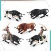 Static Animal And Human Pvc Sculpture Of Spanish Bullfight Scene For Gift