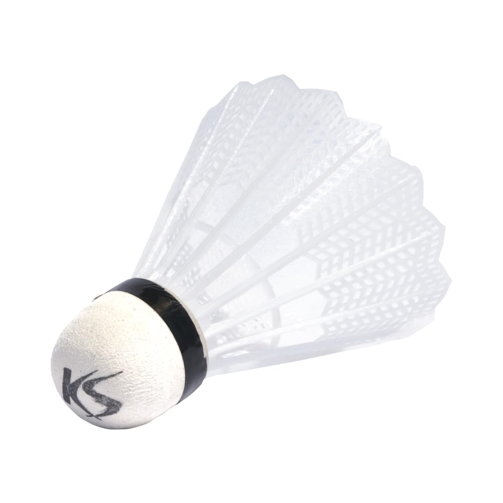 Batting Training Batting 24 Count Shuttlecocks, White,