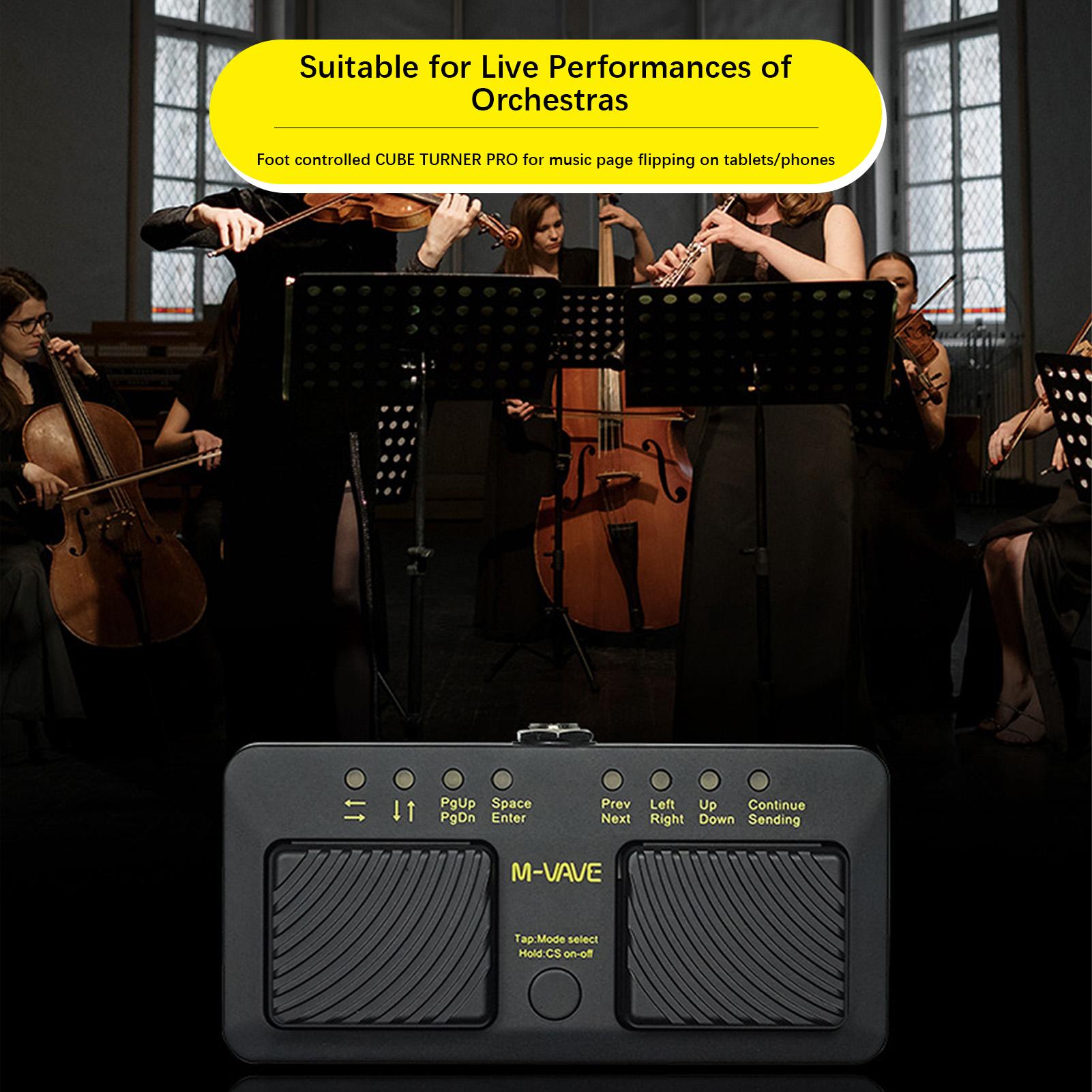 M-VAVE CUBE TURNER PRO Перезаряжаемая беспроводная интеллектуальная педаль — фото 10