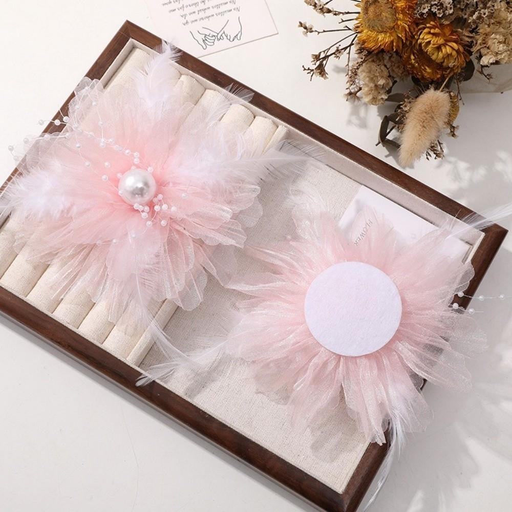 Pearl Embellishment Pearl Feather Hair Accessory Floral Clothing Accessory Garment Embellishment