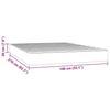 VidaXL Matelas de lit à ressorts ensachés noir 140x210x20 cm velours, matelas, matelas de lit, matelas à sommier tapissier 4016584
