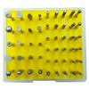 50 Pieces Diamond Coated Rotary Grinding for Head Burr Set 1/8'' Shank for Jewel