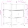 Nightstand Smoked Oak 40 X 42 X 56 Cm Engineered Wood