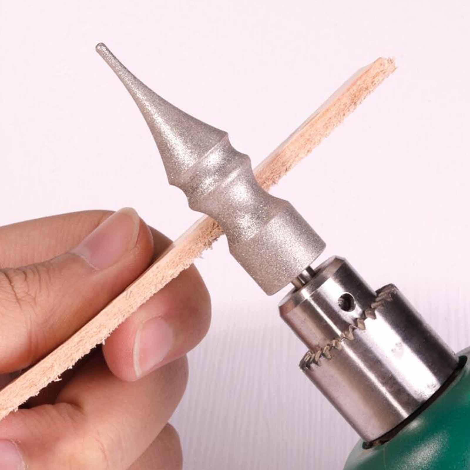 

Leather Edge Burnish Kit Dye Tool Portable Clean Brush for DIY Leathercraft Projects Painting
