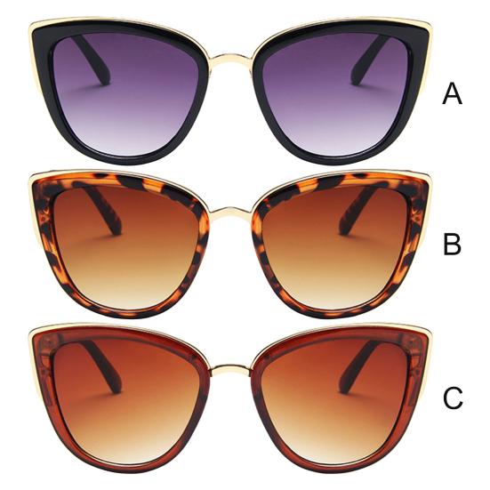 Women Sunglasses Vintage Style Thickened Lenses Leopard Print Fashion Cat Eye Women Sunglasses for Female