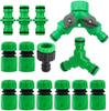 20 Pack Garden Hose Connector Kit ABS Material 1/2'' Diameter Quick Connect Y Splitter Male/Female Connectors