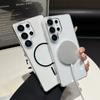 Ultra Thin Transparent PC Magnetic Phone Case For Samsung Galaxy S26 S2 S24 S23 Ultra Plus For  Wireless Charging Cover