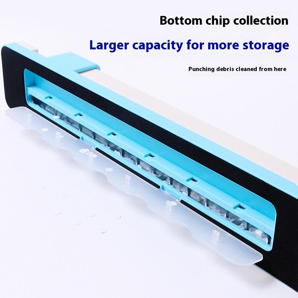 Punching Machine 30 Hole Document Collar Punching Machine Manual DIY A4 Punching Machine Hand Push Office Supplies
