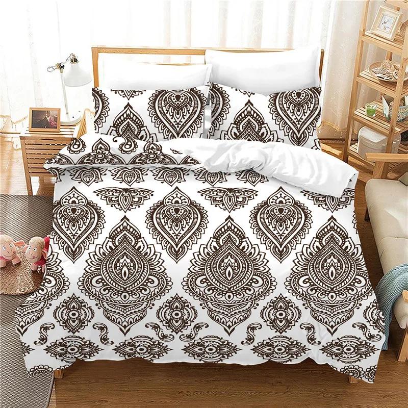 Green Duvet Cover Set Rainforest Dekbedovertrek 240x220 BedSets High Quality Super Soft Comfortable Cotton Bedding Set King Size