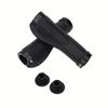 1 Pair Black Anti-Slip Silicone Bicycle Handlebar Grips Fit for Road & Mountain Bikes, Electric Scooter Handle Covers, Cycling Accessories