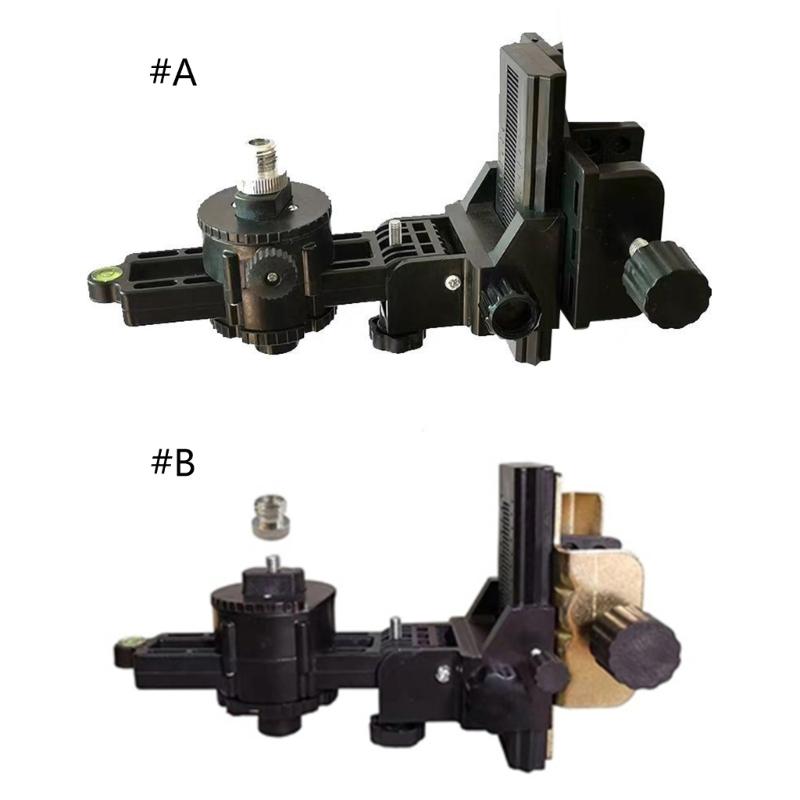 Precisions Adjustable Lasers Level Mount With 360 Rotations & Double Clamps Great For Accurate Alignment In Tight Space