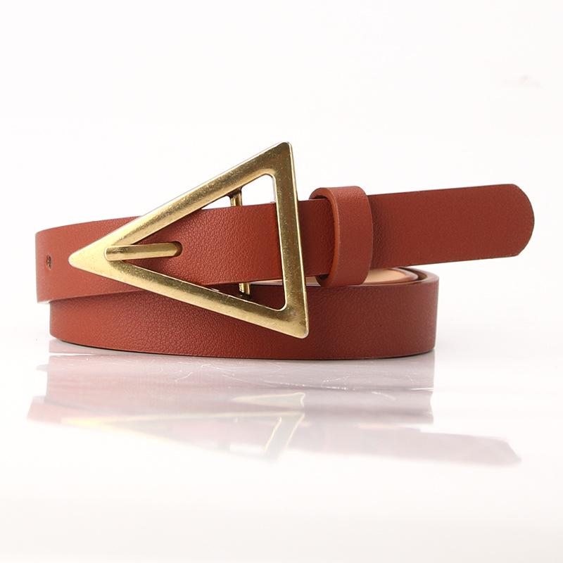 Women'S Fashion Belt Dress Dongdaemun Alloy Triangle Buckle Tide Belt Hair