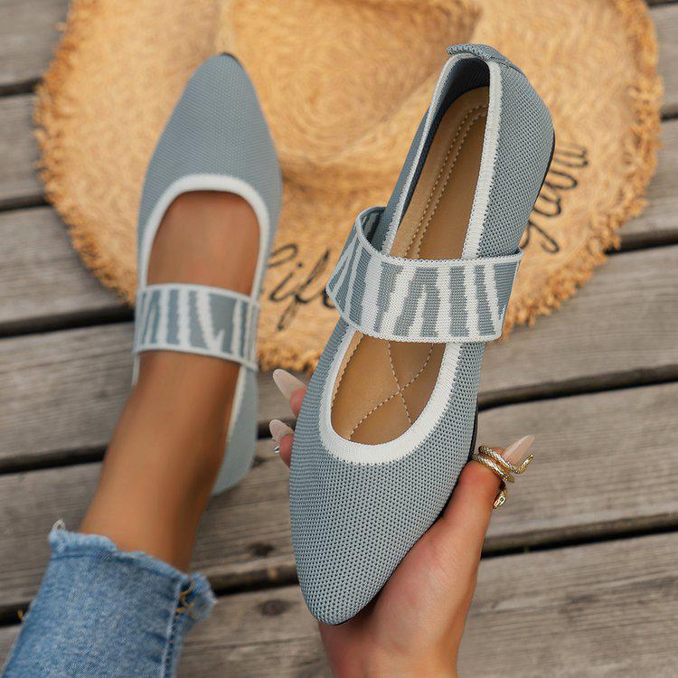 New Women's Soft Sole Wool Knit Slip-On Ballet Flats