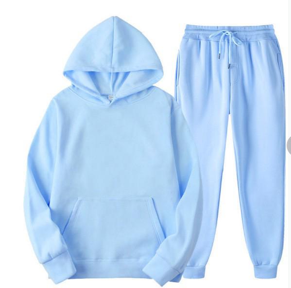 2023 Heren Hoodie & Joggingbroek Tweekleurige Set - Herfst/Lente Casual Sportkleding