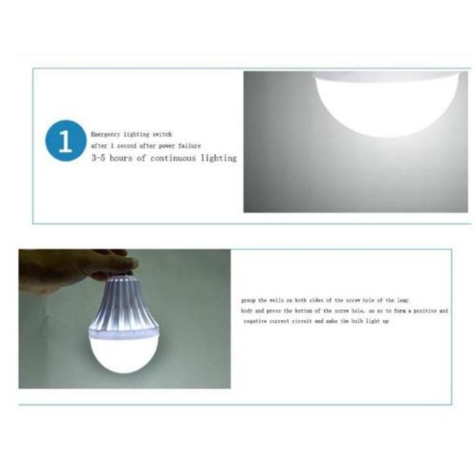 2023 Led emergency lamp with hook Led bulb E27 Led lamp 5-12W rechargeable battery lamp