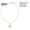 Wear-resistant Necklace Gold Plated Sun for Women Moon Temperament Enhancing
